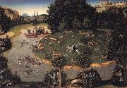 Lucas Cranach the Elder Stag hunt of Elector Frederick the Wise china oil painting reproduction